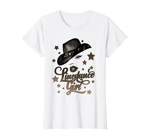 Cowboyhut Line Dance Queen Silhouette für Tänzerinnen T-Shirt
