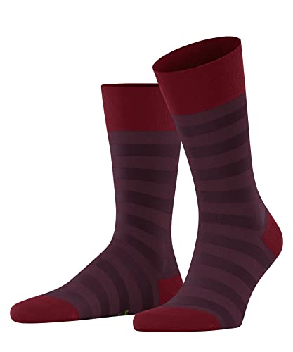 FALKE Herren Socken Sensitive Mapped Line M SO Baumwolle mit Komfortbund 1 Paar, Rot (Passion 8048), 47-50