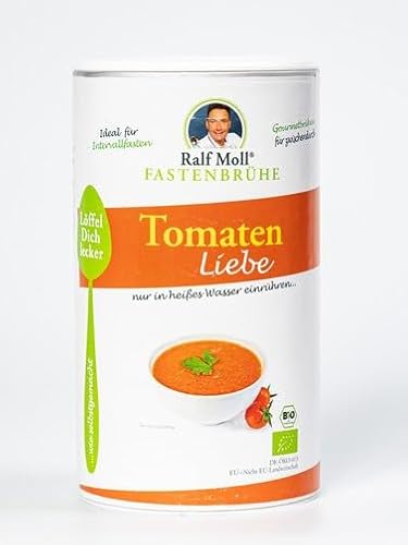 Tomaten Liebe - Bio-Fastenbrühe von Ralf Moll | 250 g körnige Brühe für ca. 15 Fastenbrühen beim Heilfasten | Bioqualität, Deutschland hergestellt