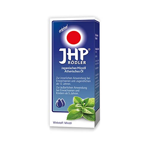 Original JHP Rödler Japanisches Minzöl zur Inhalation bei Atemwegsinfekten wie Erkältung und Schnupfen, 30 ml