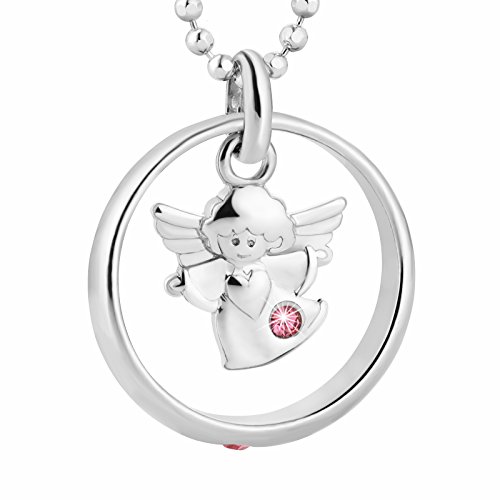 fish Kinderkette Mädchen Taufkette Sterling-Silber 925 Taufkette rosa Schmucketui Taufe Geschenk