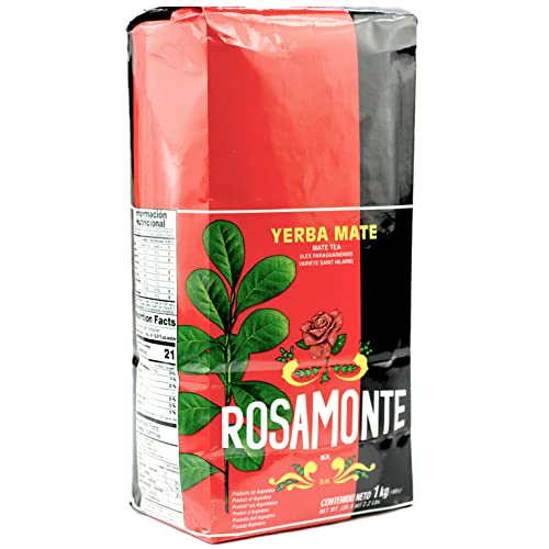 Rosamonte Yerba Mate Tee Tradicional 1kg - die Reifezeit beträgt 12 Monate | Detox und Energie Getränk
