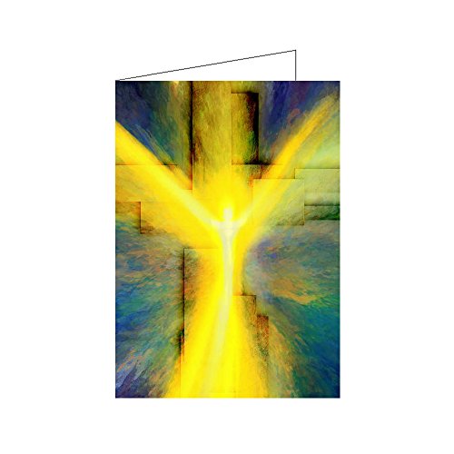 10er Set Christliche Osterkarten Klappkarten DIN A6 - Auferstehung - Grußkarten Ostern mit Umschlag