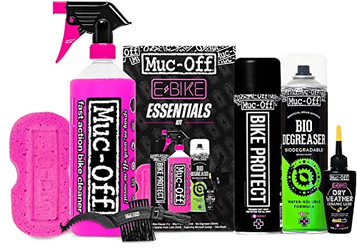 Muc-Off eBike Essentials Kit - Essentials zum Reinigen und Schützen Ihres E-Bikes - Enthält Muc-Off Fahrradreiniger, Bike Protect und Mehr