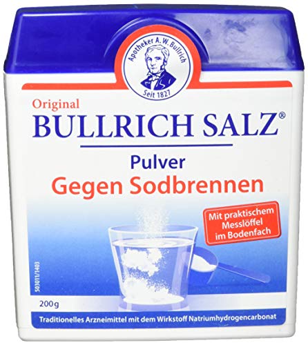 Bullrich Salz | Schnelle Hilfe bei Sodbrennen und säurebedingten Magenbeschwerden | Vegan | 200 g