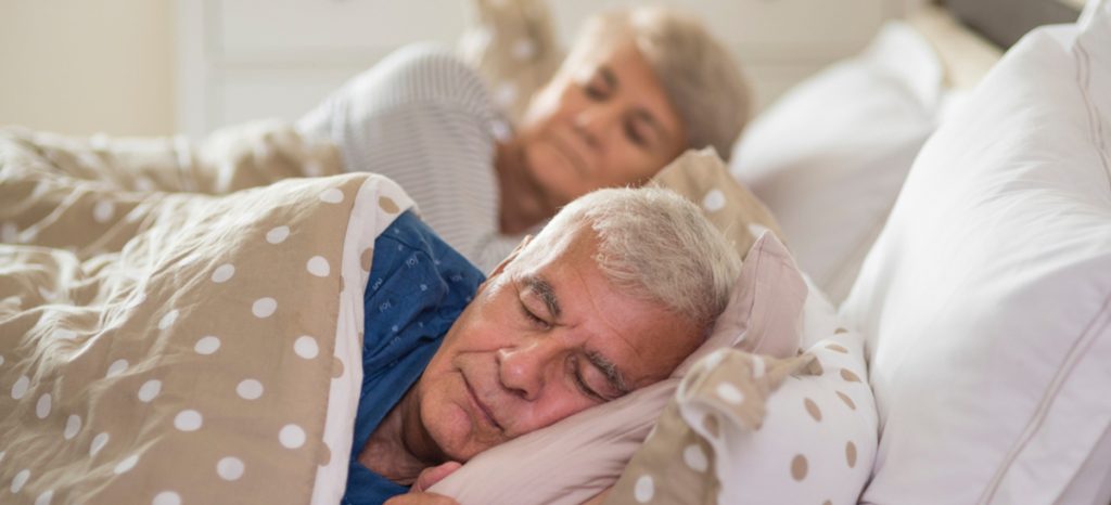 Schlafende Senioren
